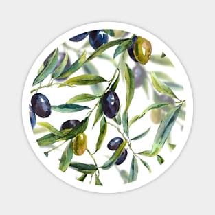 Olives - Mediterranean pattern Magnet